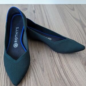 Rothy's Women's Dark Green Pointed Flats